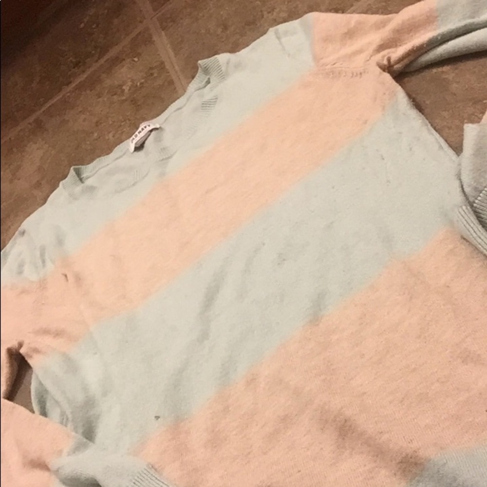 long sleeved striped sweater